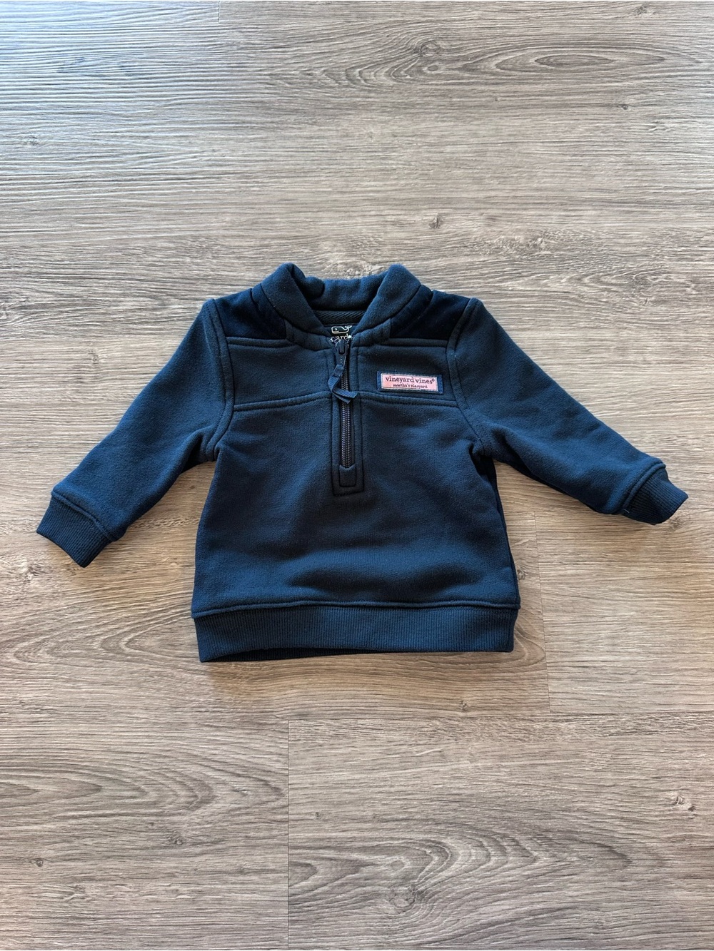 Vineyard Vines Navy Kids Quarter-Zip Pullover Hoodie - EUC - 0-3 Months